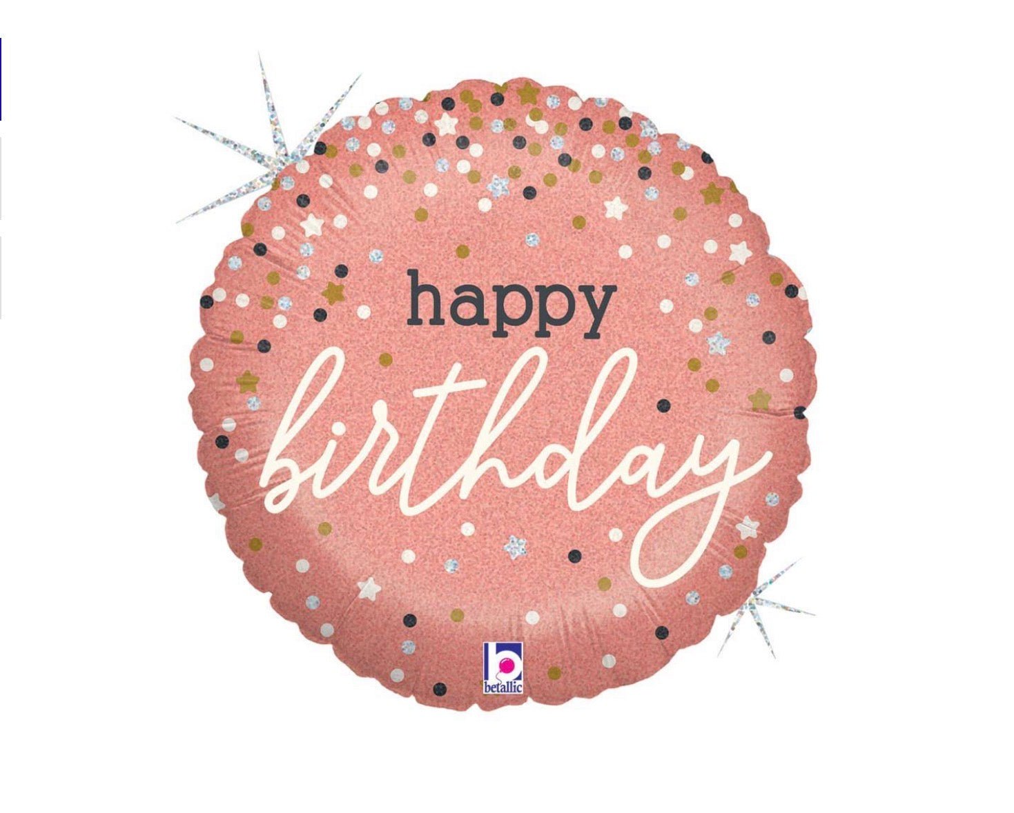 18” Rose Gold Birthday Balloon
