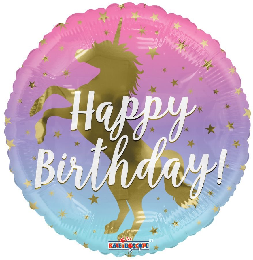 18” Unicorn Birthday Balloon